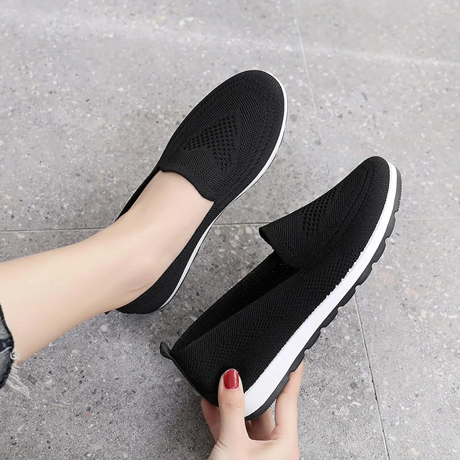 Casual Sneakers for Women Waterproof Boots for Women Casual Breathable Tennis Shoes Work Shopping Travel
