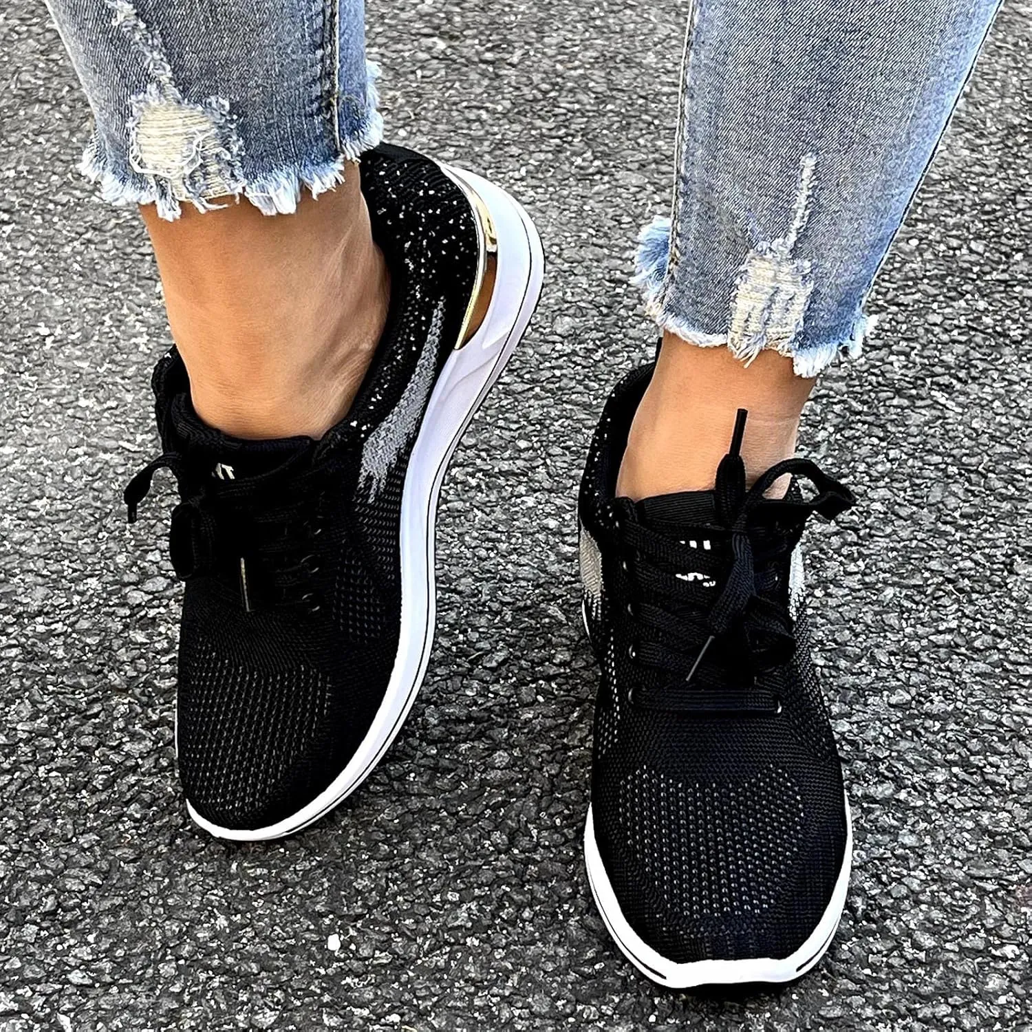Casual Sneakers for Women Women Shoes Dressy Comfortable Breathable Mesh Shoes for Gym Workout Sports