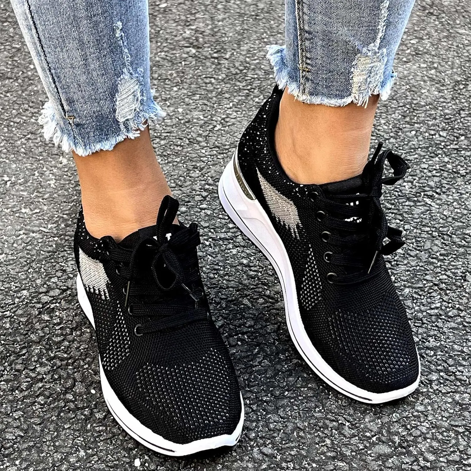 Casual Sneakers for Women Women Shoes Dressy Comfortable Breathable Mesh Shoes for Gym Workout Sports