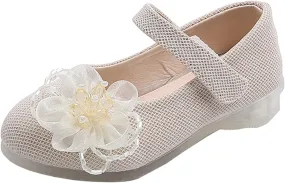 Cat Slippers for Girls Girls Sandals Children Shoes Pearl Flower Princess Shoes Dance Soccer Slides for Girls