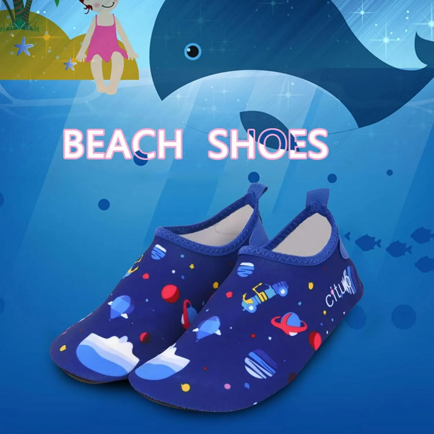 Cathalem Watershoes for Girls Boys, Children's Casual Shoes Girls Leather Soft Up Lace Sneakers Tennis Shoes for Kids