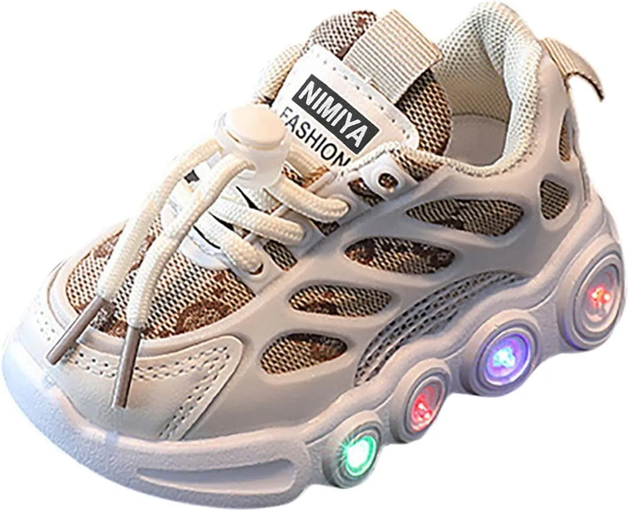 Children LED Light Strip Shoes Lace Up Canvas Shoes Kids Casual Shoes Light Up Walking Shoes Fashion Running