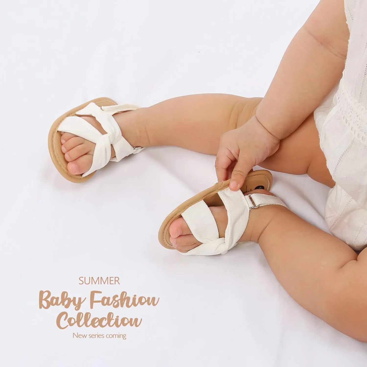 Childrens Flat Wide Sandals Open Toe Adjusted Buckle Strap Shoes Baby Boys Girls Kids Summer Cork Footbed Sandals