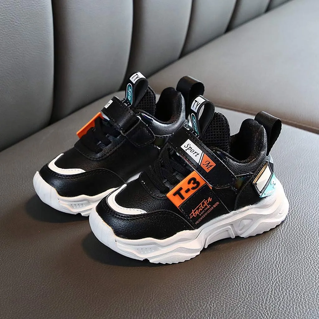 Childrens Outdoor Sneakers Sole Padded Non Slip Sport Shoes Basketball Athletic Lightweight Comfy Sneakers for Boys
