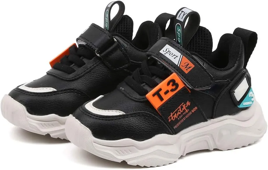 Childrens Outdoor Sneakers Sole Padded Non Slip Sport Shoes Basketball Athletic Lightweight Comfy Sneakers for Boys