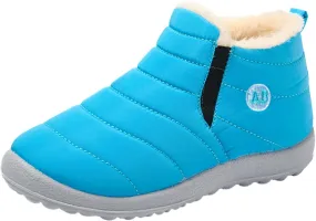 Childrens Winter Childrens Boots Flat Splashing Warm Short Tube Snow Boots Kids Snow Boots Size 3
