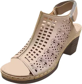 Chunky Sandals for Women Fishmouth Open Toe Shoes Adjustable Ankle Magic Tape Strap Sandal Hollow Out High Heel Sandals Retro Block Heeled Slip On Shoes Summer Party Sandal