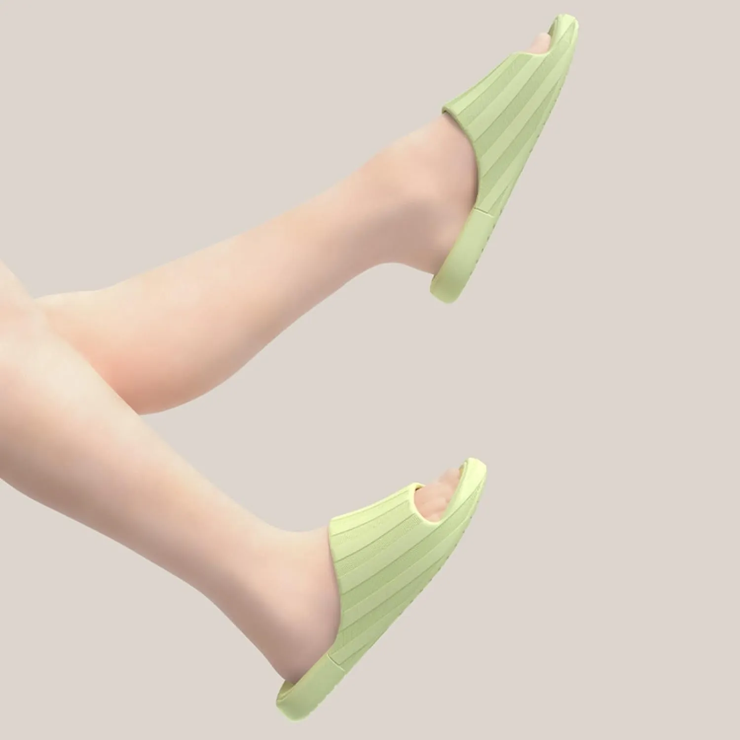 Cloud Slides Men Open Toe Shower Shoes Bathroom Sandals Shower Sandals House Shoes with Low Arch Support