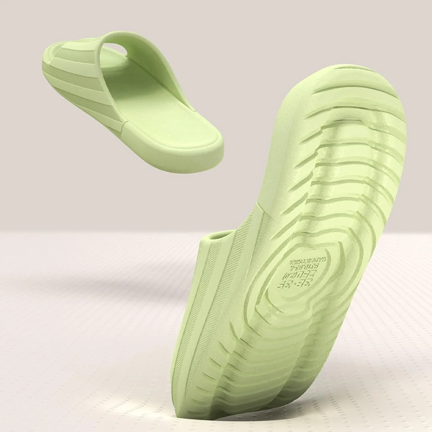 Cloud Slides Men Open Toe Shower Shoes Bathroom Sandals Shower Sandals House Shoes with Low Arch Support