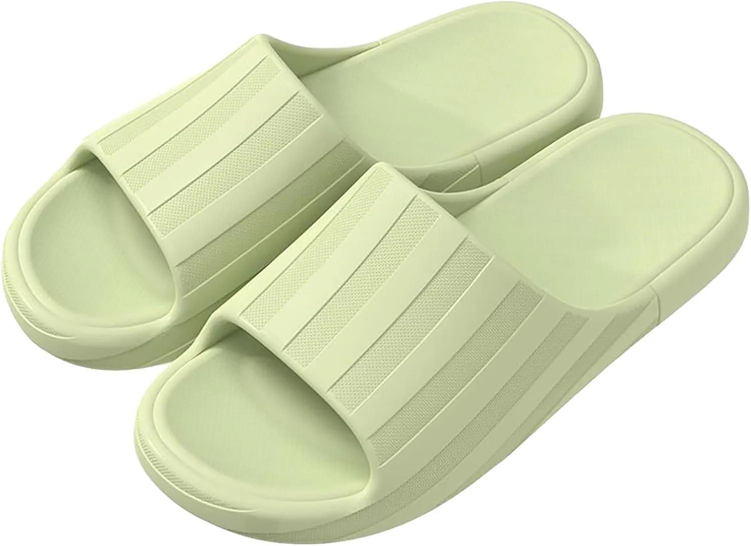 Cloud Slides Men Open Toe Shower Shoes Bathroom Sandals Shower Sandals House Shoes with Low Arch Support