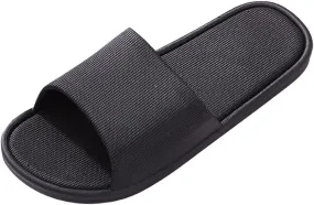 Cloud Slides Mens Quick Drying Shower Slippers with Open Toe Non Slip Summer Bathroom Indoor House Slippers with Drain Holes