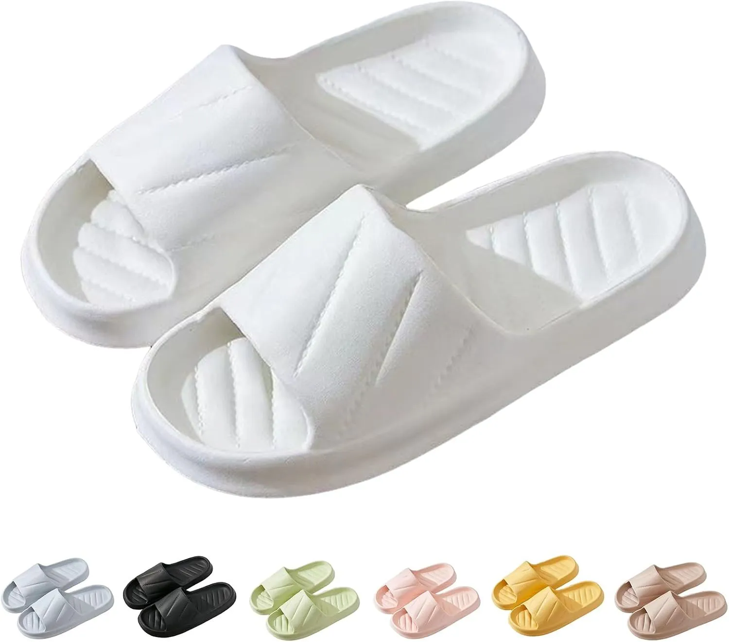 Cloud Slides Waterproof Slippers for Women Shower Shoes for Living Room Pool Beach Spa Public Showers