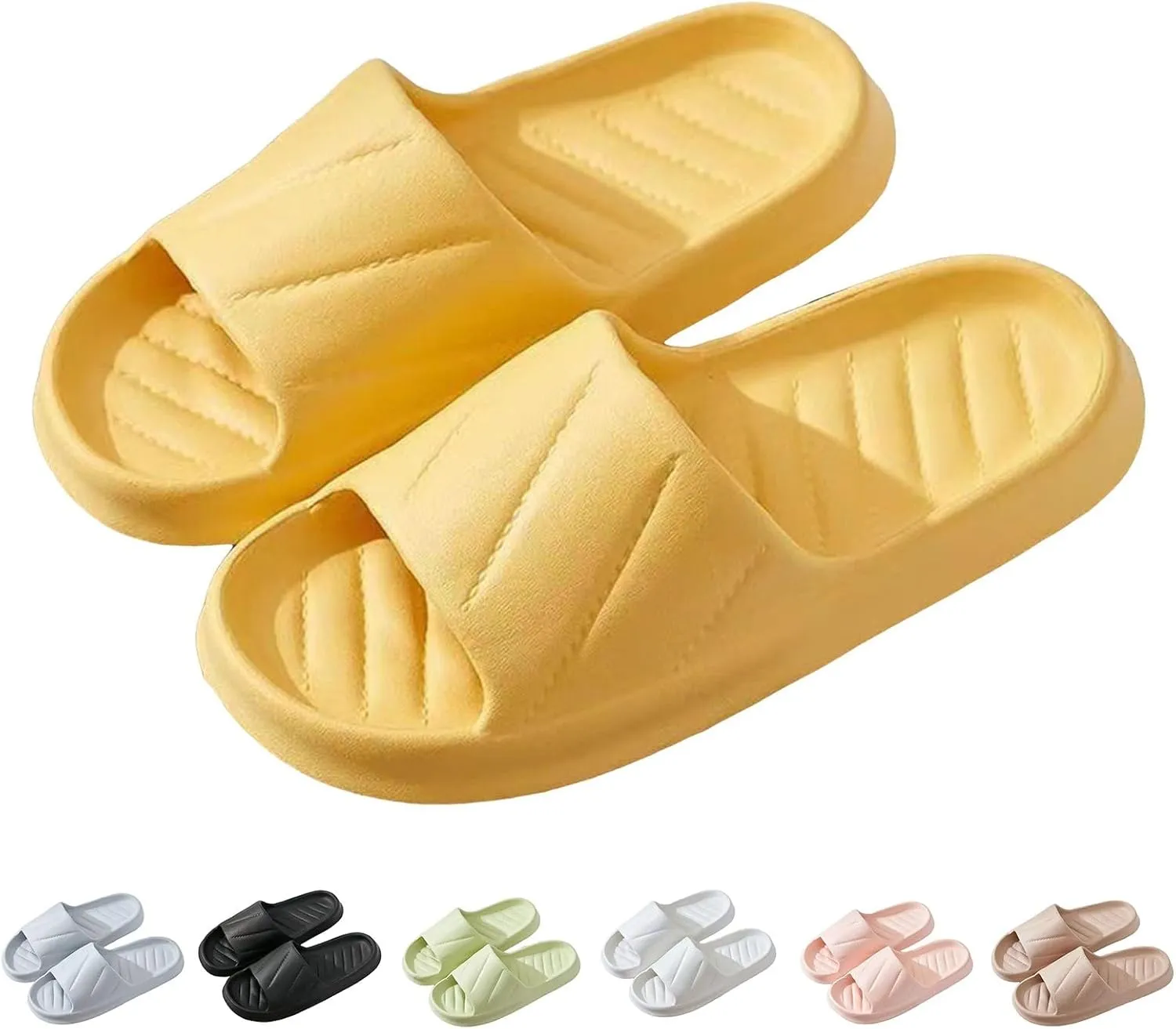Cloud Slides Waterproof Slippers for Women Shower Shoes for Living Room Pool Beach Spa Public Showers