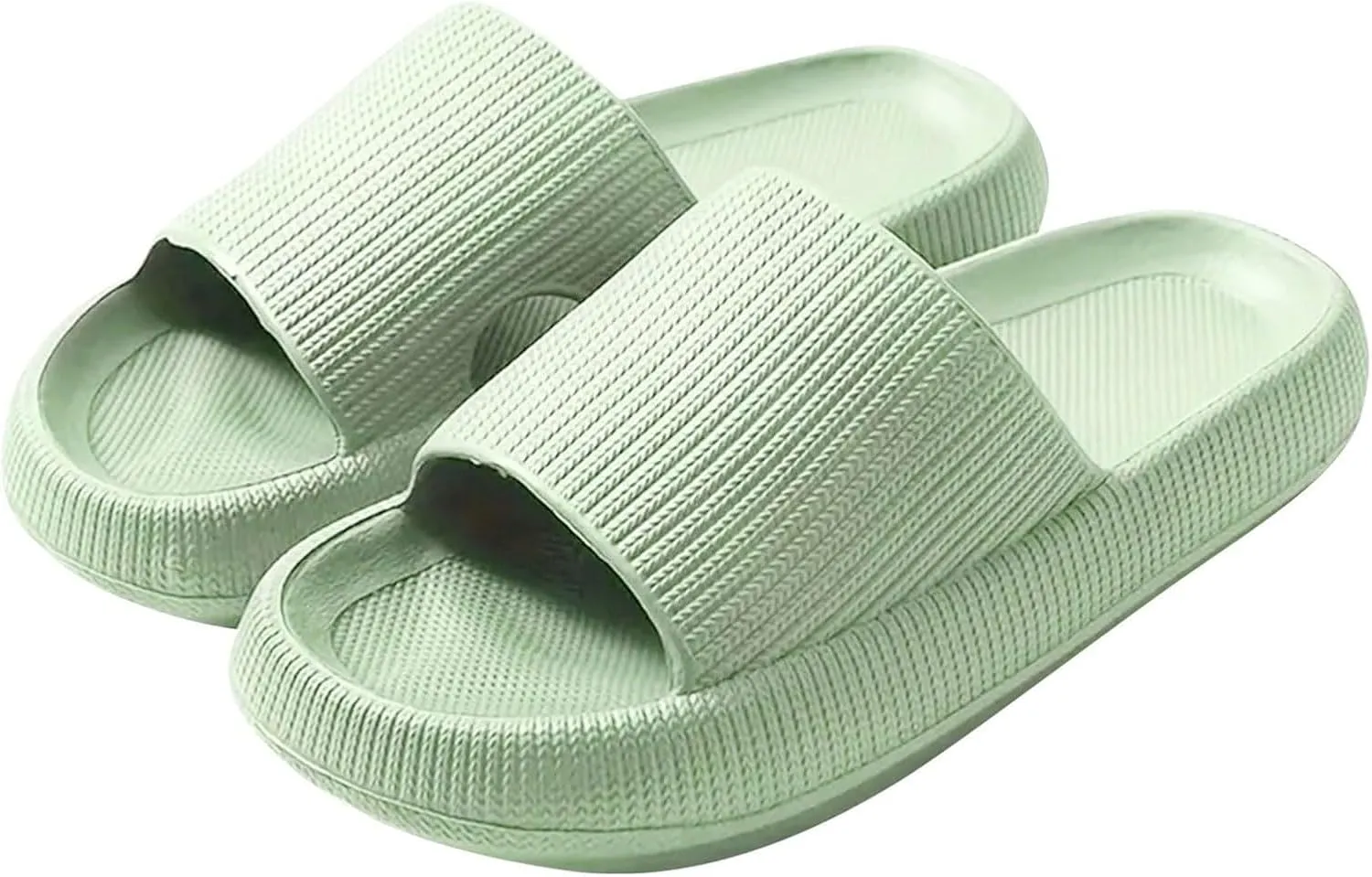 Cloud Slippers for Women and Men Pillow House Slipper Eva Soft Slides Shoes Non-Slip Quick Drying Shower Sandals Lightweight Comfort Shoe Thick Sole Sandal for Adult Couples Indoor and Outdoor