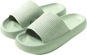 Cloud Slippers for Women and Men Pillow House Slipper Eva Soft Slides Shoes Non-Slip Quick Drying Shower Sandals Lightweight Comfort Shoe Thick Sole Sandal for Adult Couples Indoor and Outdoor