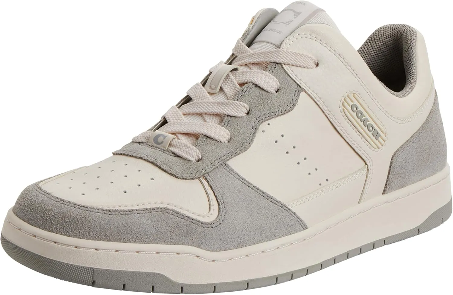 Coach mens C201 Mixed Material Sneaker