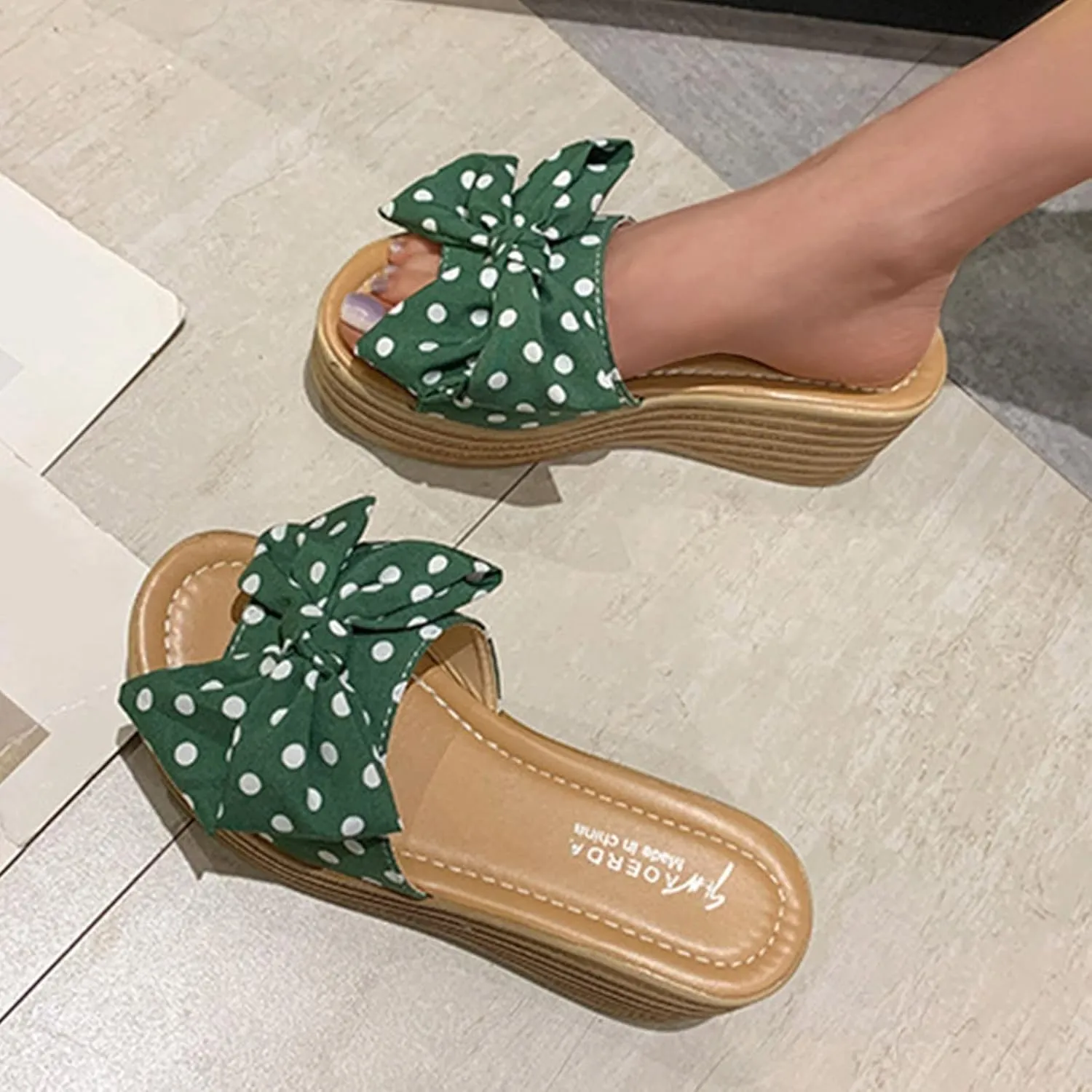Comfortable Orthopedic Sandals Beach Slippers Toe Wedges Womens Shoes Fashion Knot Sandals Roman Open Women's Wedges