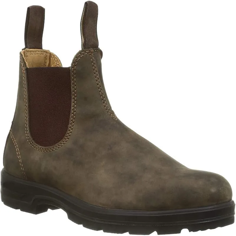 Cowboy Boots Men Boots Casual Work Boots Traditional Embroidered Low Heel Stitching Country Boot Western Boot