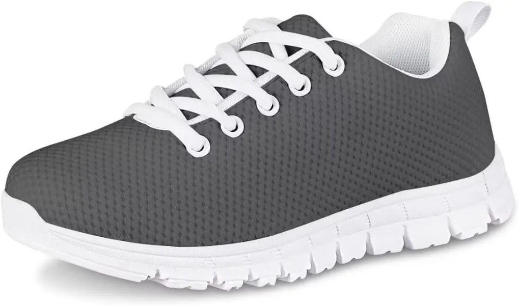 Dellukee Girls Shoes Cute Solid Color Polka Dot Running Walking Sports Sneakers