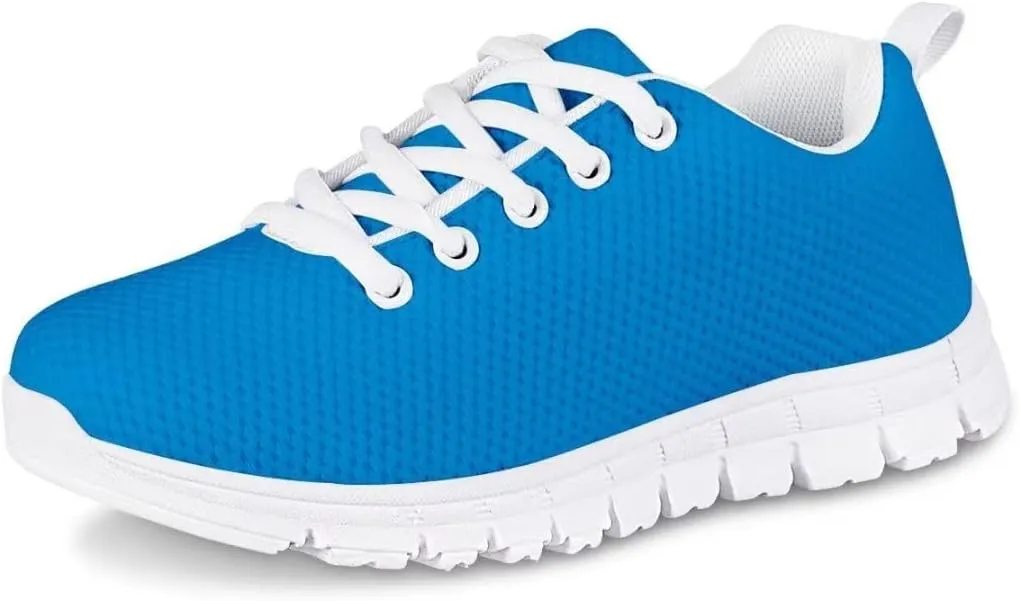 Dellukee Girls Shoes Cute Solid Color Polka Dot Running Walking Sports Sneakers