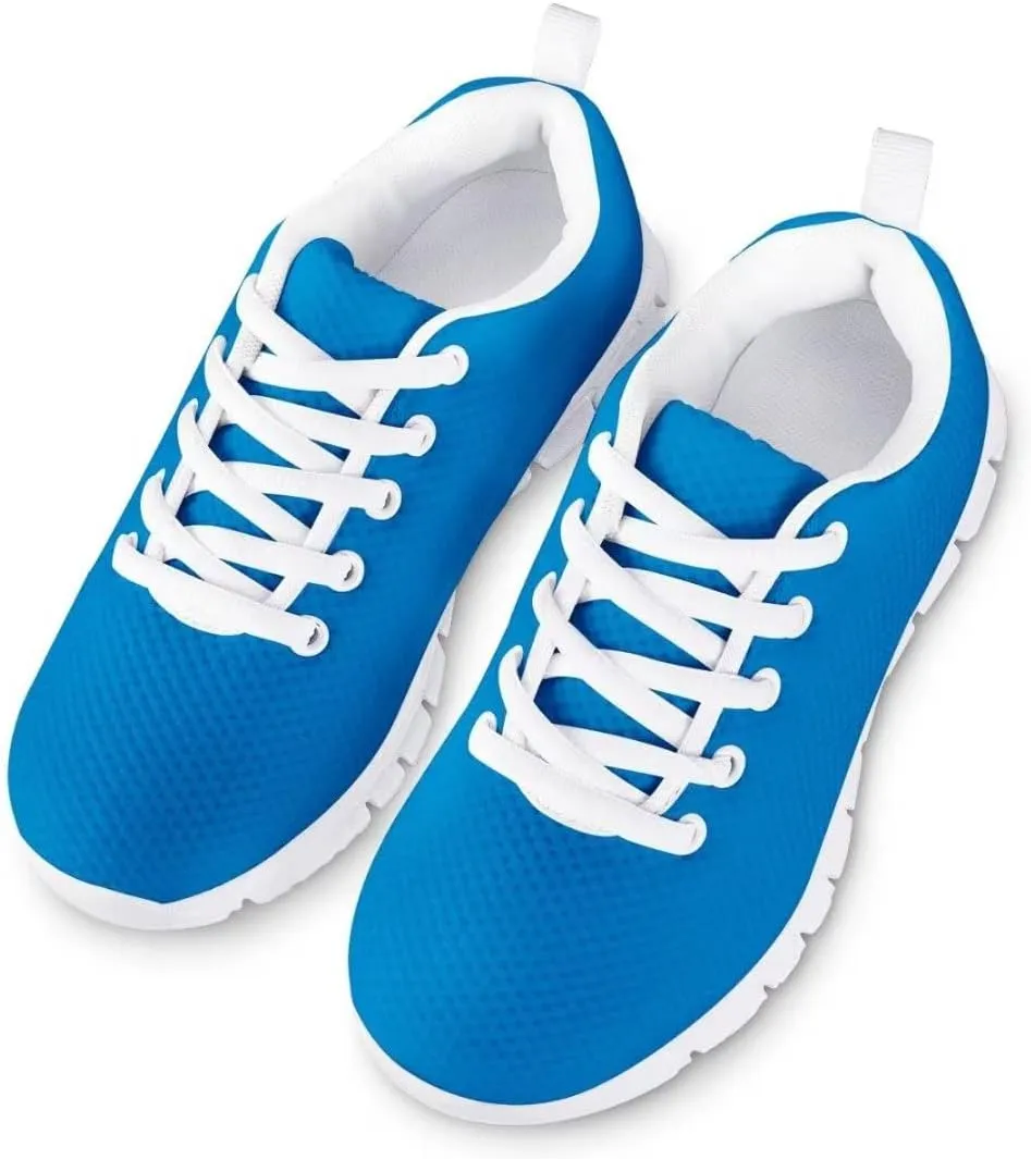 Dellukee Girls Shoes Cute Solid Color Polka Dot Running Walking Sports Sneakers