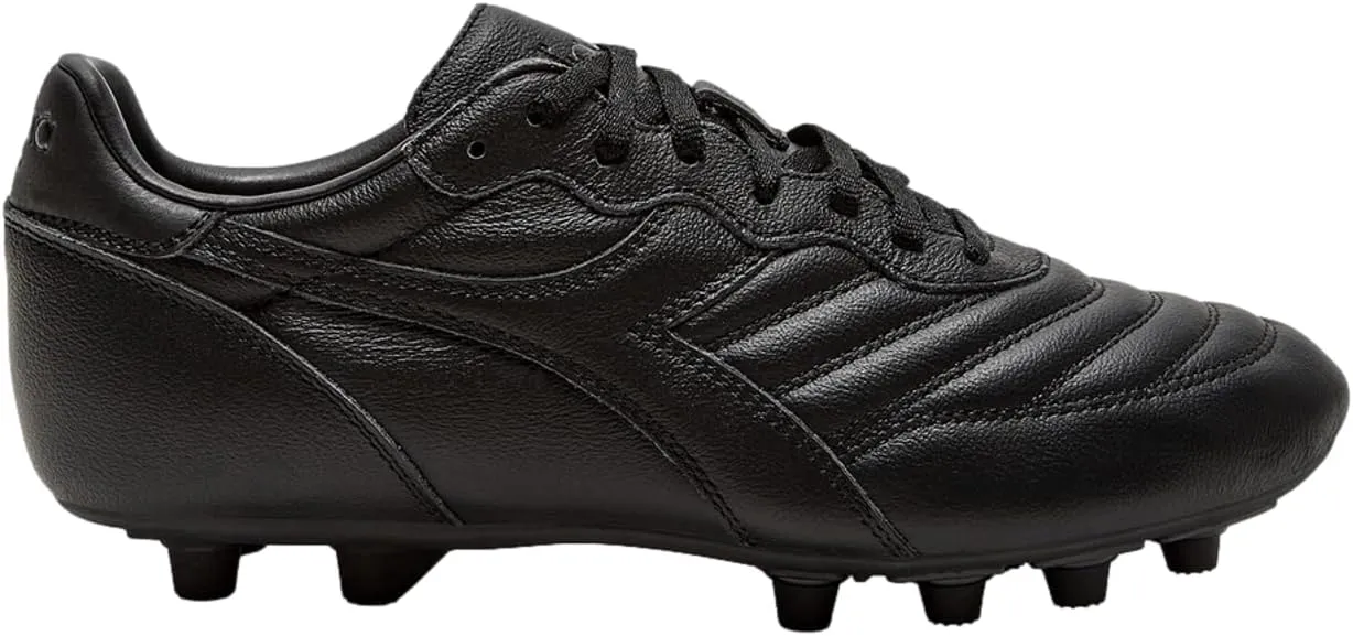 Diadora Brasil GR LT  MDPU - Premium Leather Water Resistant Soccer Cleats with Firm Ground Sole and Classic Silhouette