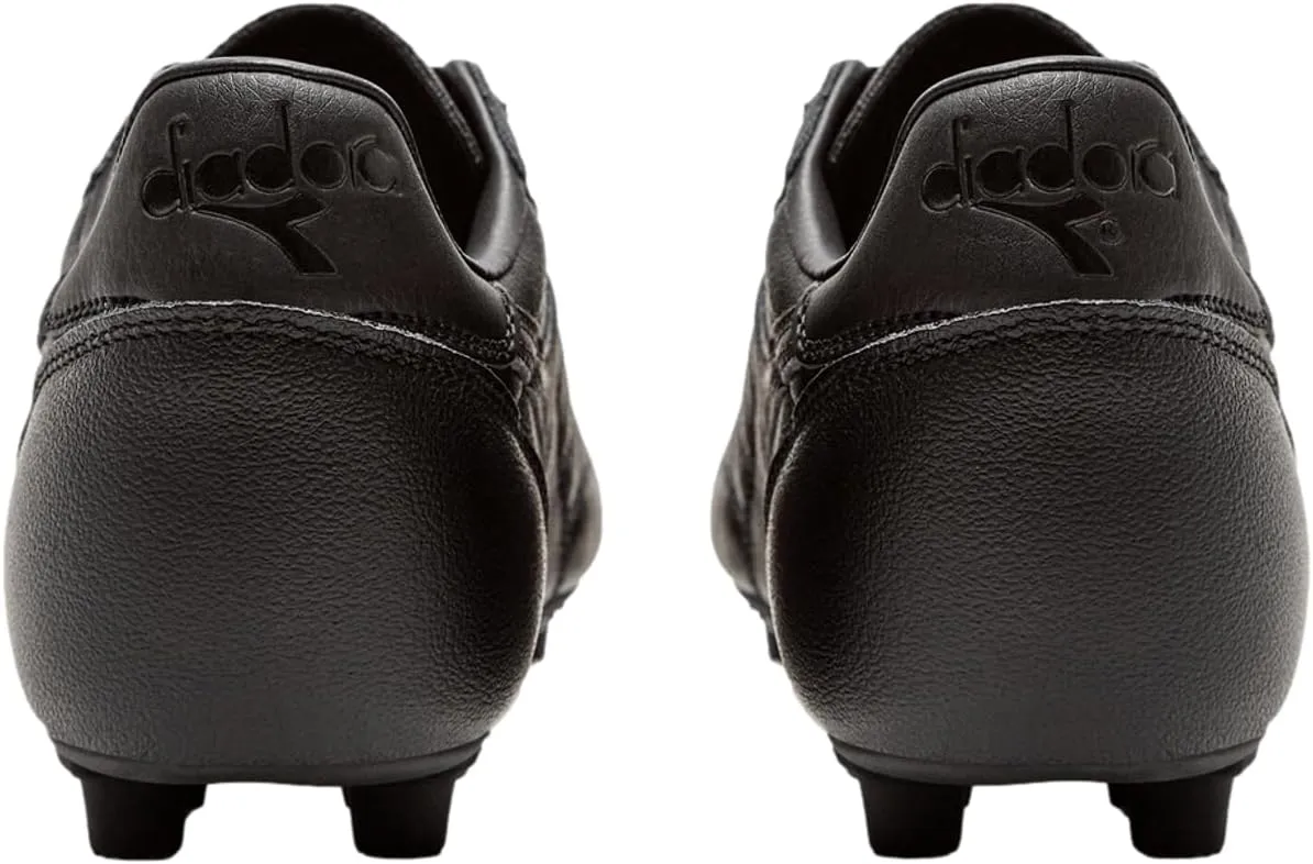 Diadora Brasil GR LT  MDPU - Premium Leather Water Resistant Soccer Cleats with Firm Ground Sole and Classic Silhouette