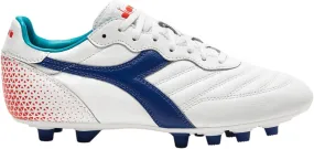 Diadora Brasil GR LT  MDPU - Premium Leather Water Resistant Soccer Cleats with Firm Ground Sole and Classic Silhouette