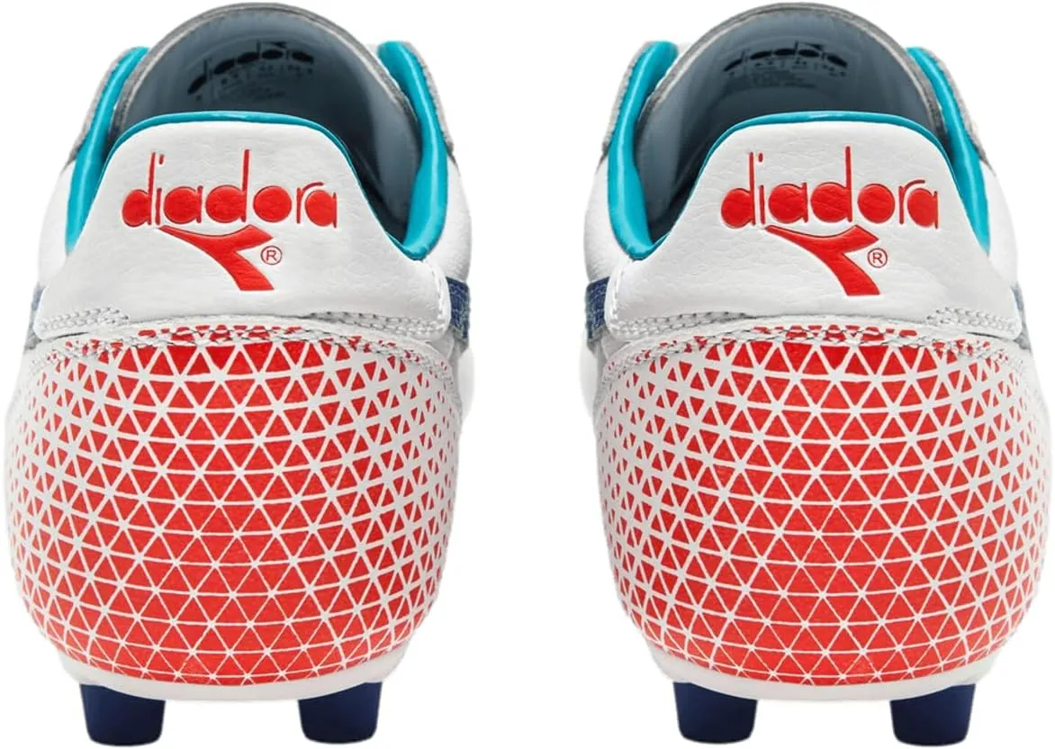 Diadora Brasil GR LT  MDPU - Premium Leather Water Resistant Soccer Cleats with Firm Ground Sole and Classic Silhouette