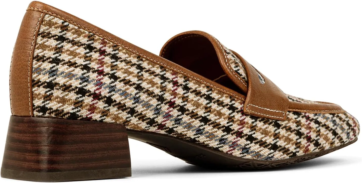 Donald Pliner Womens Tristina Penny Loafer Heel  1.3 Block Heel Shoes for Comfort, Slip On Womens Heels