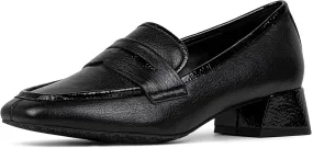 Donald Pliner Womens Tristina Penny Loafer Heel  1.3 Block Heel Shoes for Comfort, Slip On Womens Heels