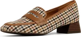 Donald Pliner Womens Tristina Penny Loafer Heel  1.3 Block Heel Shoes for Comfort, Slip On Womens Heels