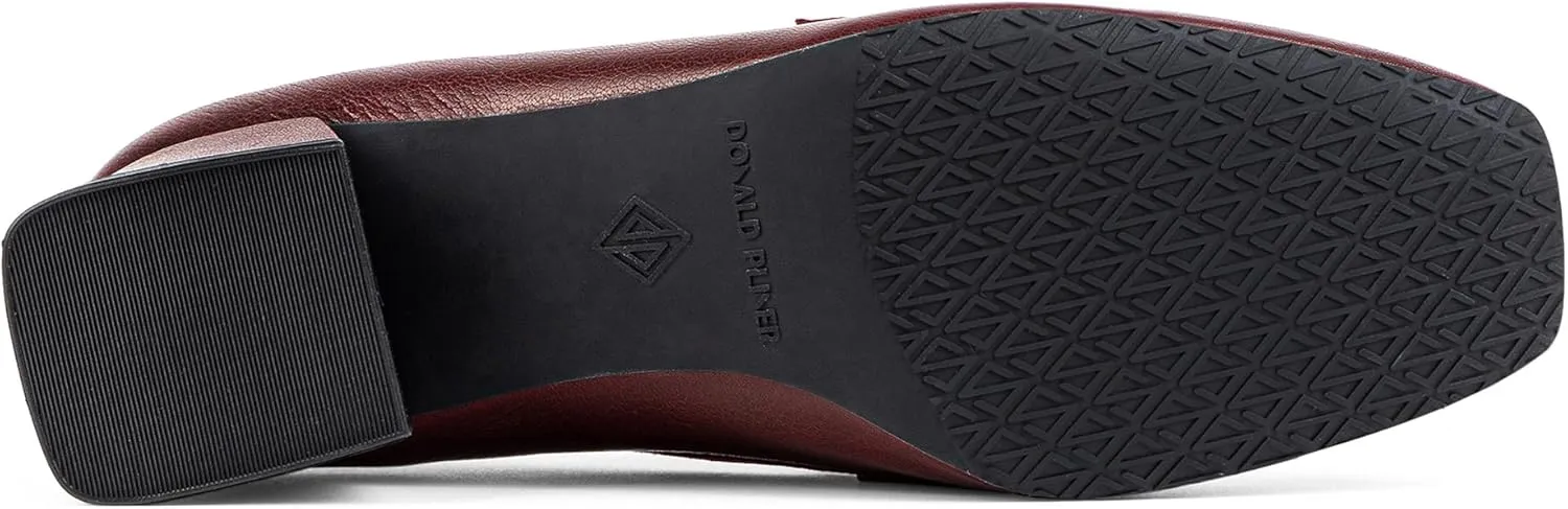 Donald Pliner Womens Tristina Penny Loafer Heel  1.3 Block Heel Shoes for Comfort, Slip On Womens Heels