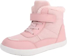Duk Boots for Kids Waterproof Insulated Fr Lined Winter Boot Non-slip Outdoor Ankle Boots for Hiking Trkking
