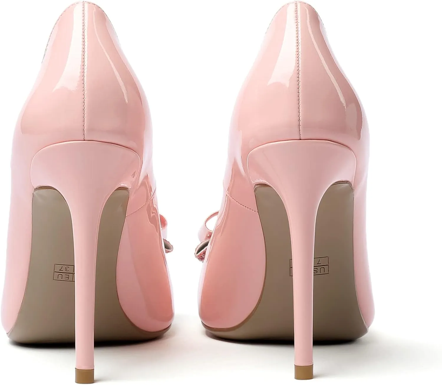 Eldof Women's Round Toe Pumps Slip On Heels with Bowknots Comfort Chic Cute Heeled Shoes for Party Evening Dress