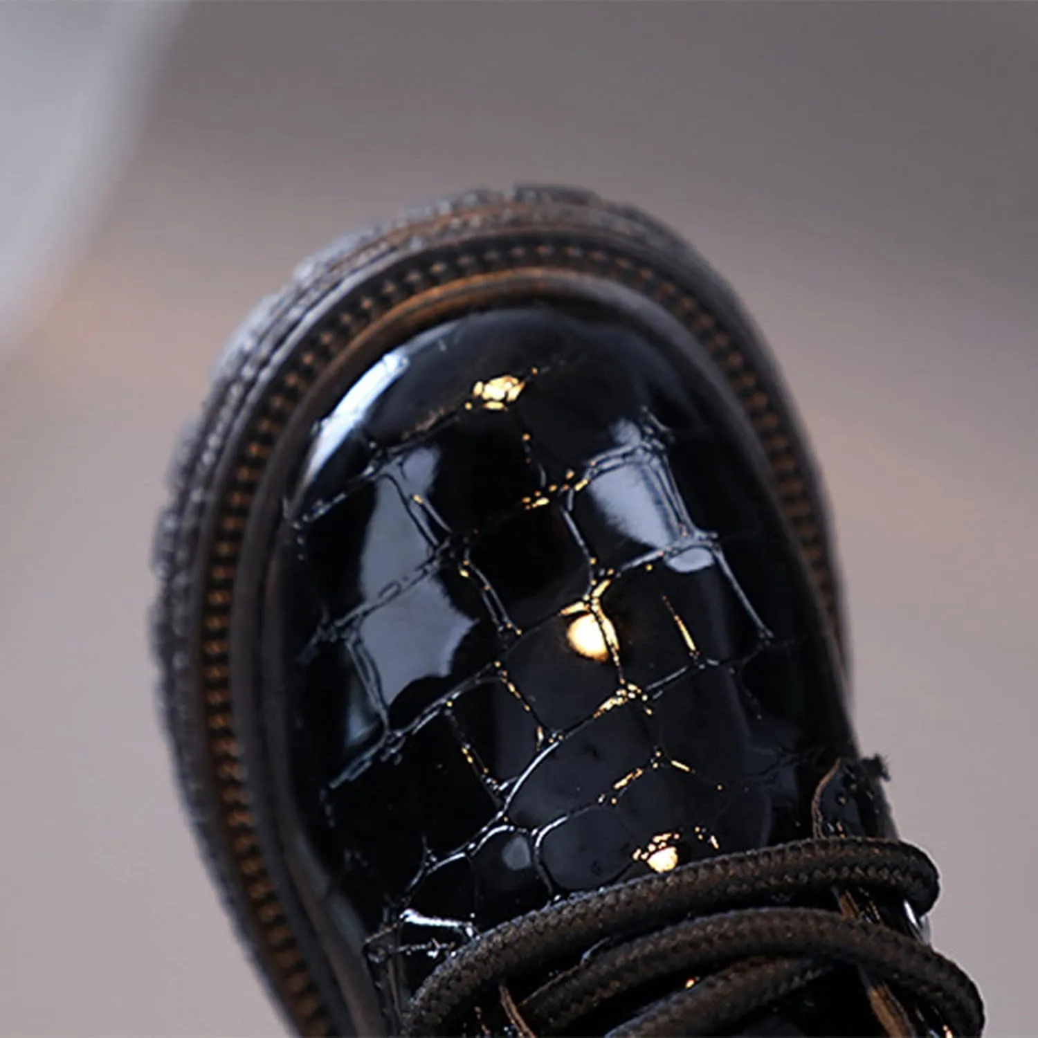 Fashion All Seasons Children Boots for Boys and Girls Ankle Boots with Thick Soles Non Slip Lace Up Tall Boots Girls