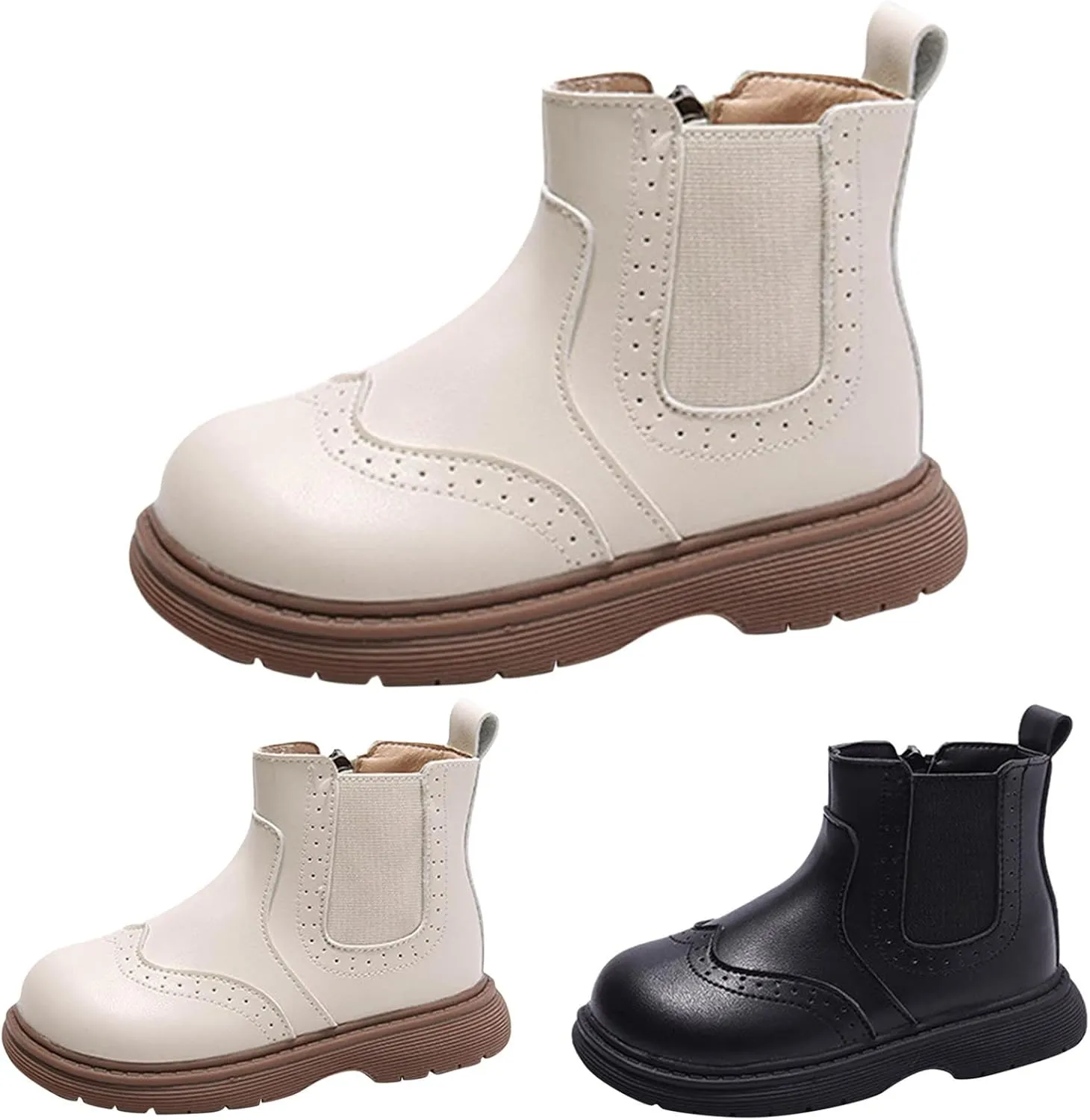 Fashion Autumn and Winter Children Boots Boys and Girls Ankle Boots Thick Soles Non Slip Side Youth Girl Boots Size 4