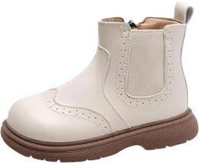 Fashion Autumn and Winter Children Boots Boys and Girls Ankle Boots Thick Soles Non Slip Side Youth Girl Boots Size 4