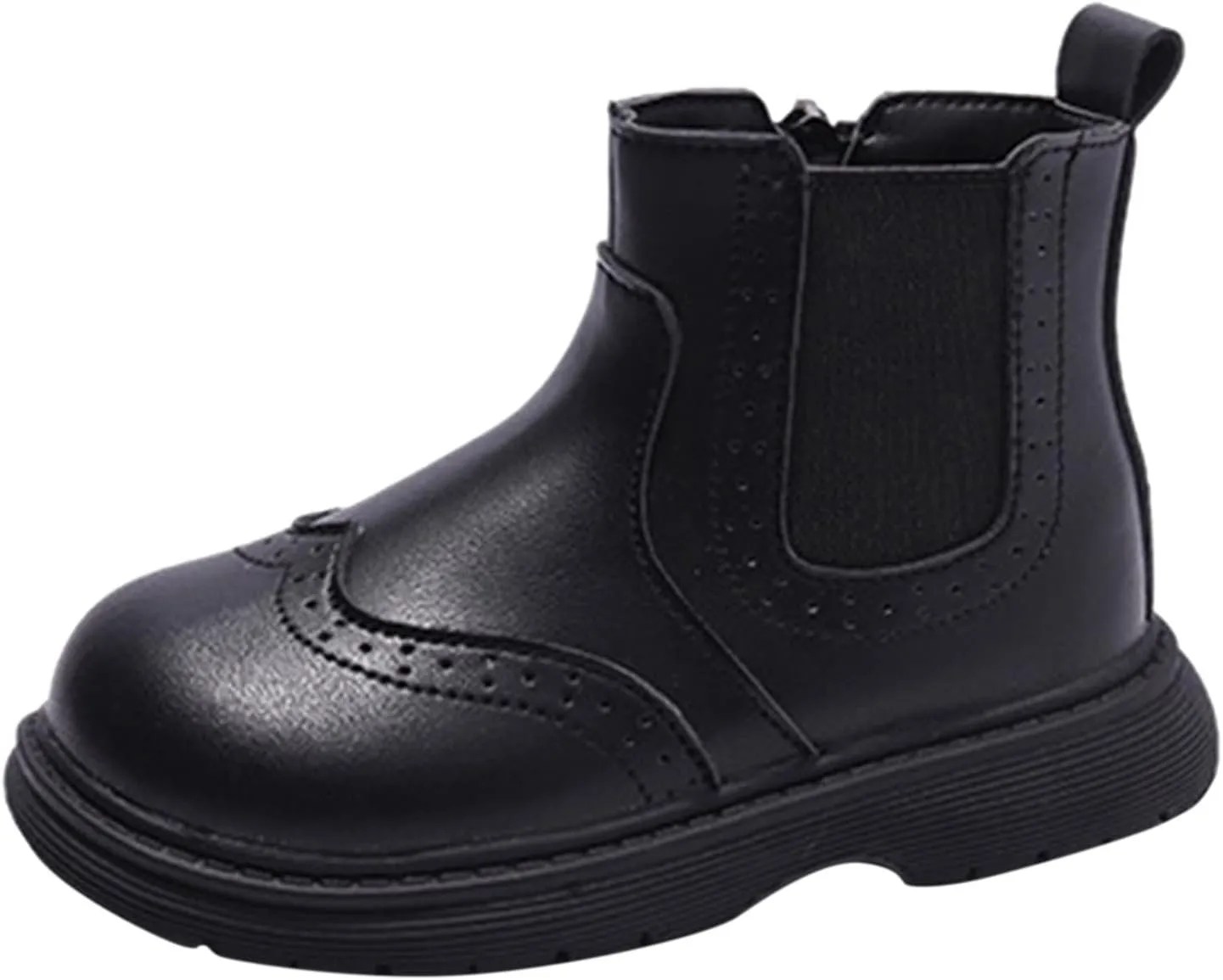 Fashion Autumn and Winter Children Boots Boys and Girls Ankle Boots Thick Soles Non Slip Side Zippers Kids Boots Heel