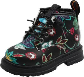 Fashion Children Boots Boys And Girls Ankle Boots Thick Soled Non Slip Lace Toddler Girl Lace up Boots For Winter