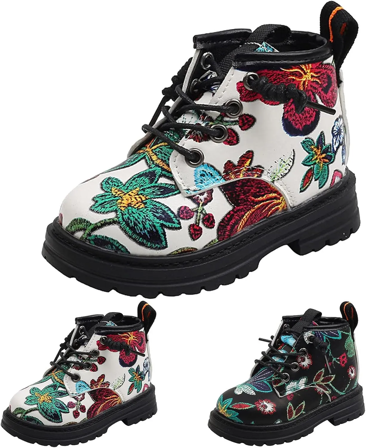 Fashion Children Boots Boys And Girls Ankle Boots Thick Soled Non Slip Lace Toddler Girl Lace up Boots For Winter