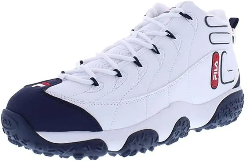 Fila Mens Snake Dancer, Color: Wht/Fnvy/Fred, Size: 7.5 (1BM00854-125-7.5)