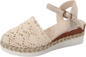 Flat Sandals Womens Summer Open Toe Wedges Sandals Womens Sandals Women's Casual Summer Women Wedge Heels Shoes