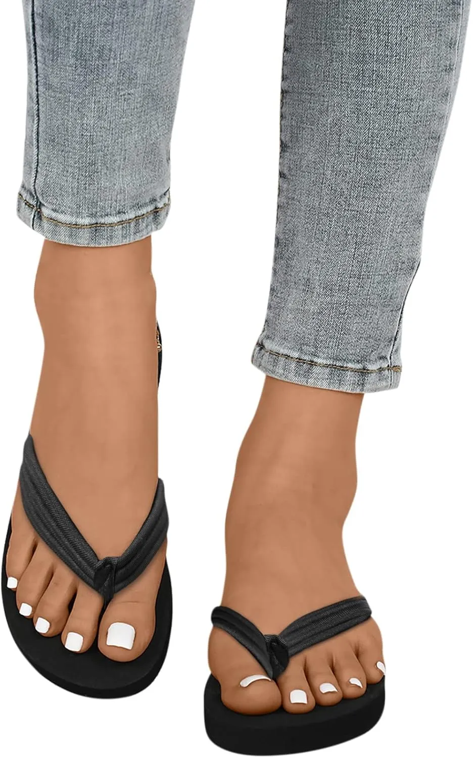Flip Flops for Women Comfortable Summer Beach Thong Sandals Womens White Flip Flops Womens Arch Support Flip Flops