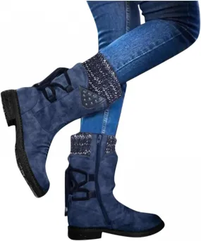 Gibobby Booties for Women Winter Hiking Boots Keep Warm Anti-Slip Soft Warm Fur Lined Winter Ankle Boots