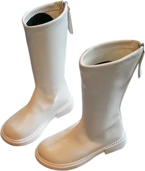 Girls Knee High Fashion Riding Boots Toddler Cowboy Western Boots Girls Mid Calf Riding Shoes Little Kid/Big Kid