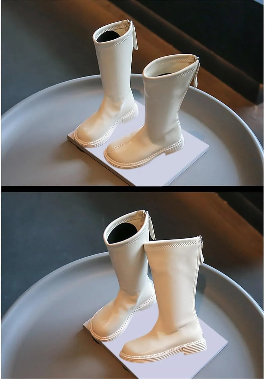 Girls Knee High Fashion Riding Boots Toddler Cowboy Western Boots Girls Mid Calf Riding Shoes Little Kid/Big Kid