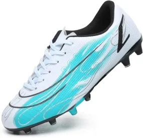 Hanani Kids Soccer Cleats Boys Girls Soccer Shoes Youth Athletic Outdoor & Indoor Baseball Shoe Firm Ground Cleat Comfortable Flexible Sneaker