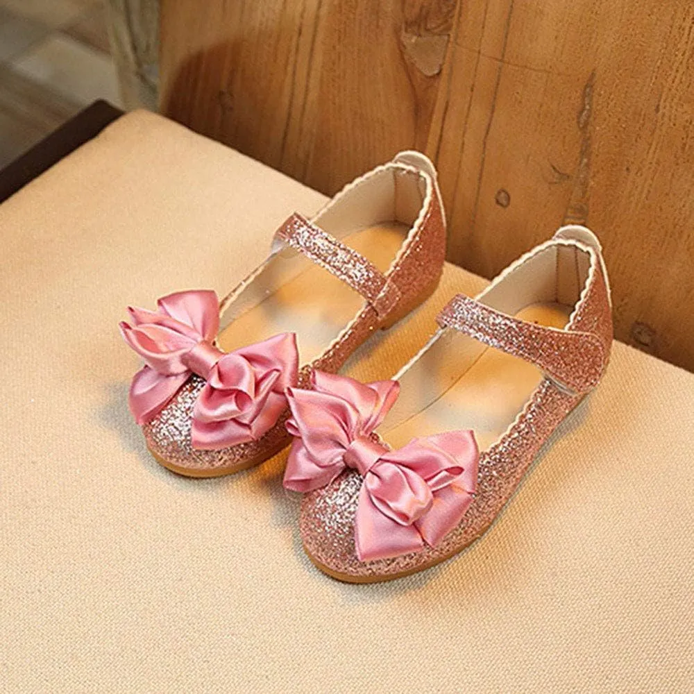 High Boots Boys Children Shoes Princess Bowknot Leather Girl Dance Fashion Toddler Girls Light up Sneakers