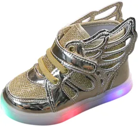 High Tops Casual Light Children Baby Girls Sport Luminous Shoes Bling Kids Led Baby Shoes Toddler Size 5 Shoe